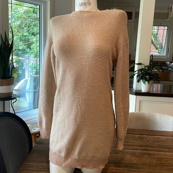 Love Moschino, us 4 knit tunic metallic threads wool blend made in Italy - Picture 1 of 12